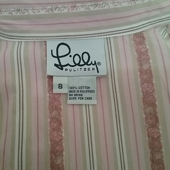 Lilly Pulitzer Button Down Shirts Striped - Picture 5 of 7